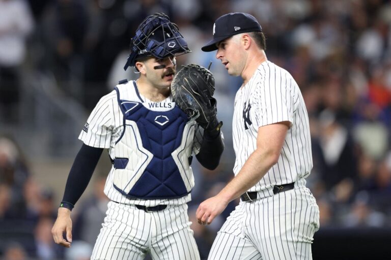 Carlos Rodón - Austin Wells of New York Yankees