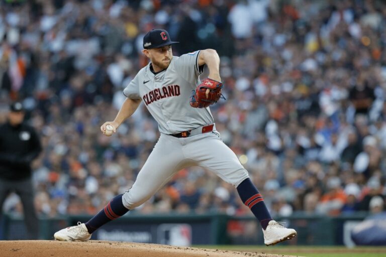 Tanner Bibee Division Series - Cleveland Guardians v Detroit Tigers - Game 4