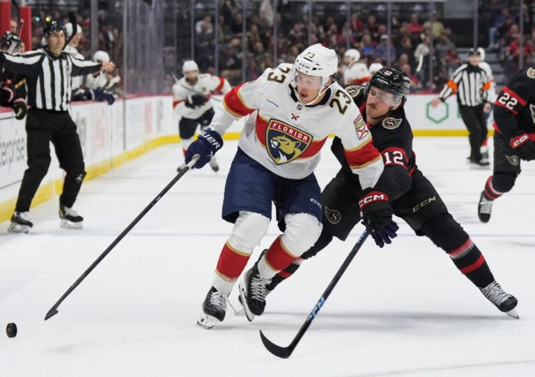 Carter Verhaeghe Florida Panthers v Ottawa Senators