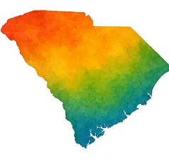 South Carolina map