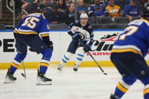 Kyle Connor #81 of the Winnipeg Game Three