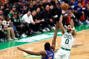 New York Knicks v Boston Celtics - Game One