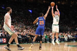 New York Knicks v Boston Celtics - Game One