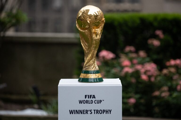 FIFA World Cup Trophy on display ahead of the 2026 tournament