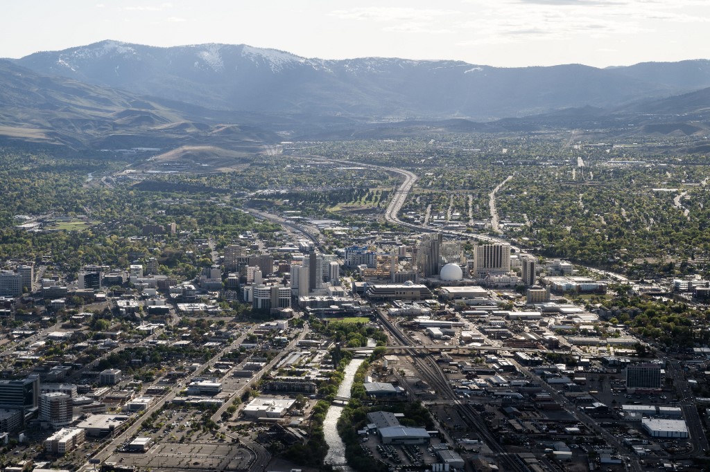Reno aerial view