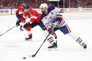 Evan Bouchard Edmonton Oilers 2025 Stanley Cup Final