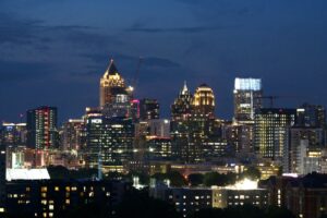 Georgia US-ATLANTA-CITY-SKYLINE