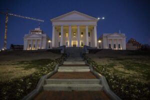 The Virginia State Capitol is pictured in Richmond, Virginia.
