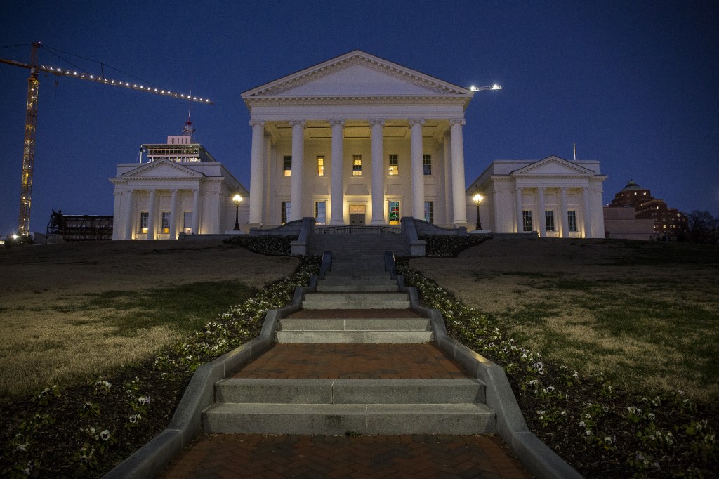 The Virginia State Capitol is pictured in Richmond, Virginia.