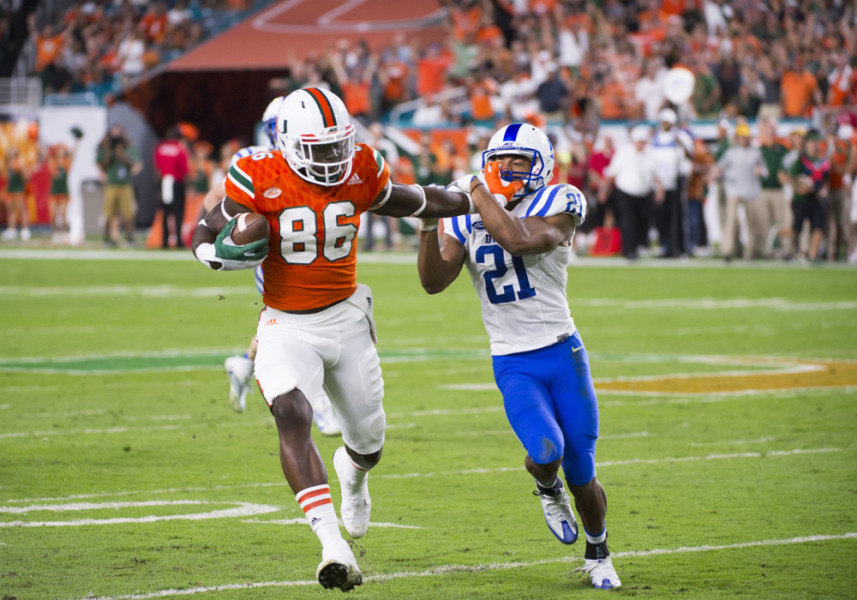 NCAA FOOTBALL: NOV 26 Duke at Miami