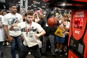 Jacob Javits Center on August 16, 2024 in New York City. Dave Kotinsky/Getty Images for Fanatics/AFP
