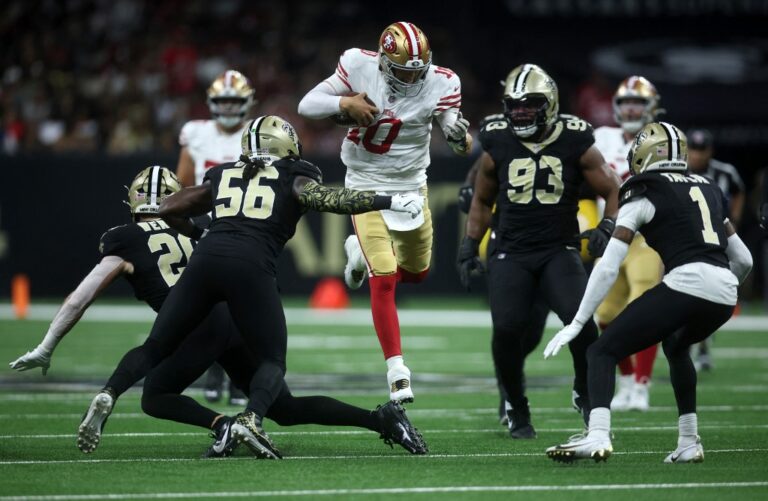 Mac Jones San Francisco 49ers v New Orleans Saints