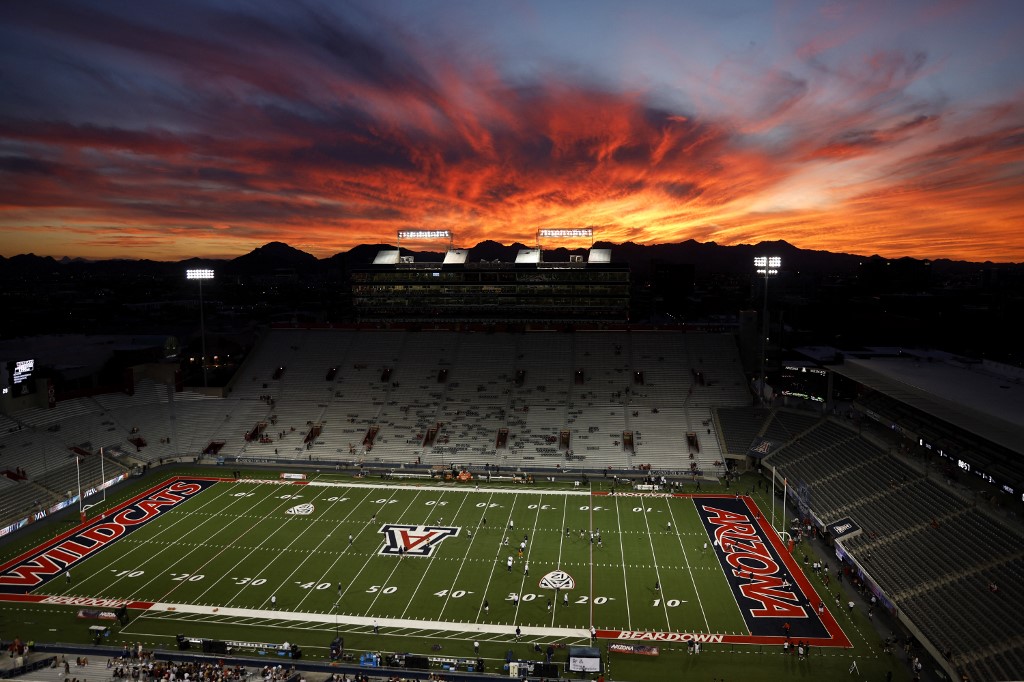 Overview of Arizona Stadium in Tucson, Arizona