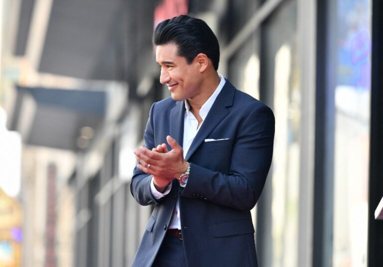 Mario Lopez attends a ceremony honoring him With A Star On The Hollywood Walk Of Fame