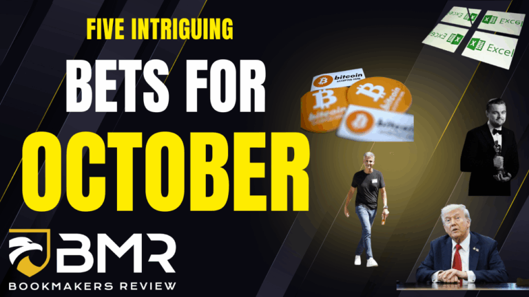 Five intriguing bets to make in October, only at the top offshore sportsbooks.