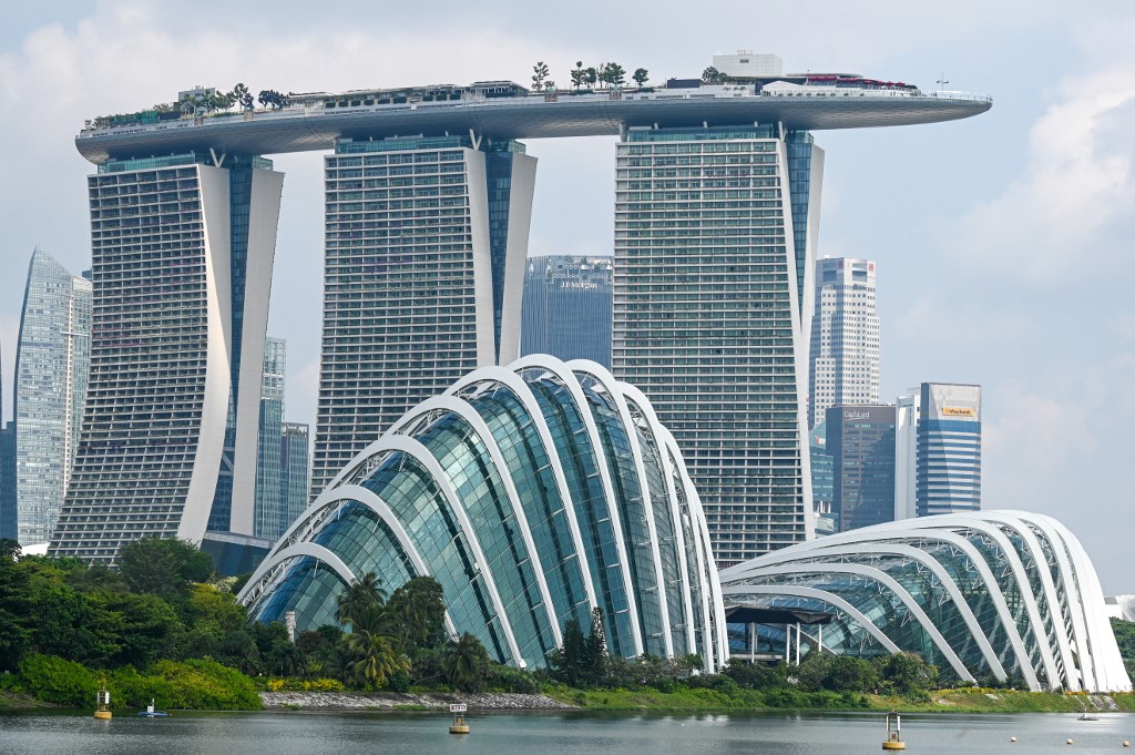 Marina Bay Sands hotels resort Singapore on June 27, 2025. (Photo by Roslan RAHMAN / AFP)