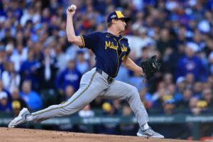 Division Series - Quinn Priester Milwaukee Brewers v Chicago Cubs - Game Three