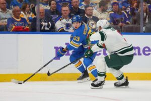 Jake Neighbours Minnesota Wild v St. Louis Blues
