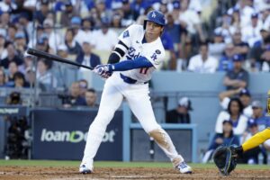 National League Championship Series - Shohei Ohtani Milwaukee Brewers v Los Angeles Dodgers - Game Three