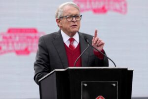 Ohio Governor Mike DeWine delivers remarks