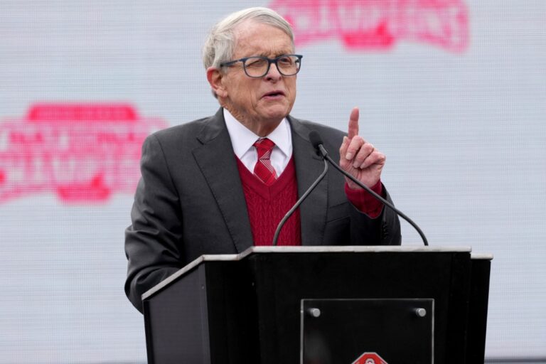 Ohio Governor Mike DeWine delivers remarks