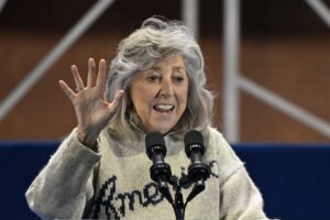 US Rep. Dina Titus (D-NV) during a rally in Las Vegas, Nevada.