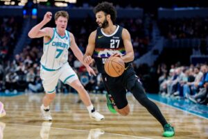 Jamal Murray #27 of the Denver Nuggets