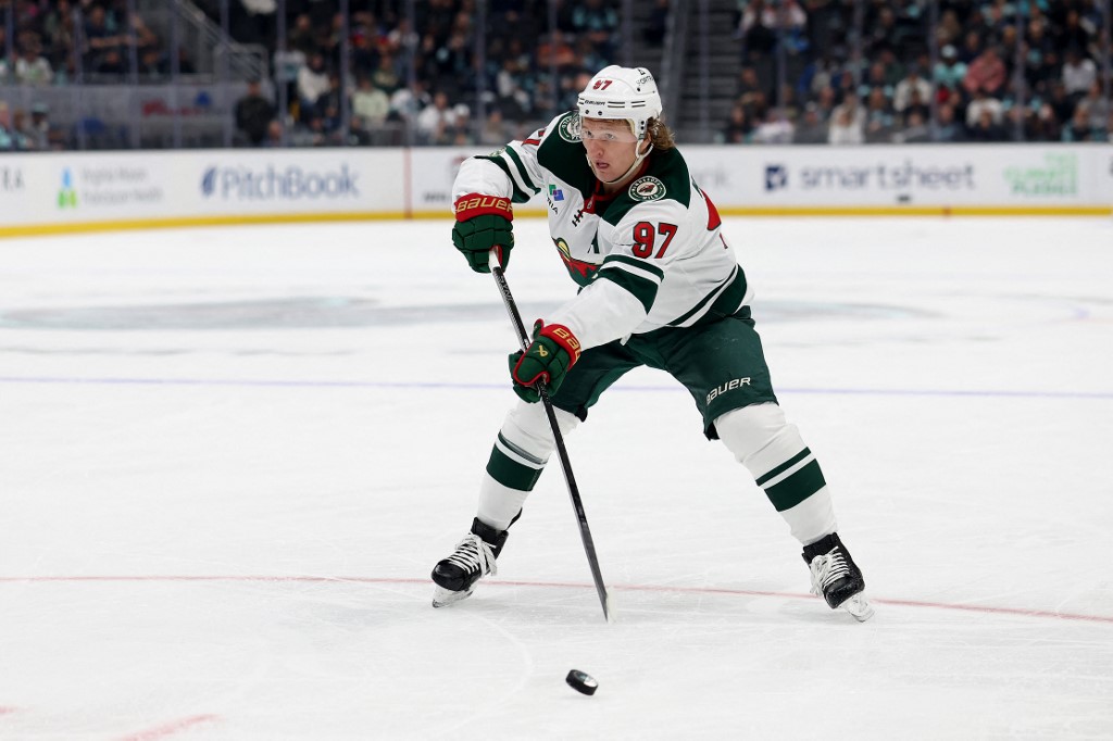 Kirill Kaprizov #97 of the Minnesota Wild