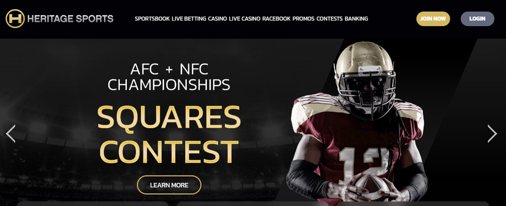 Heritage Sports homepage