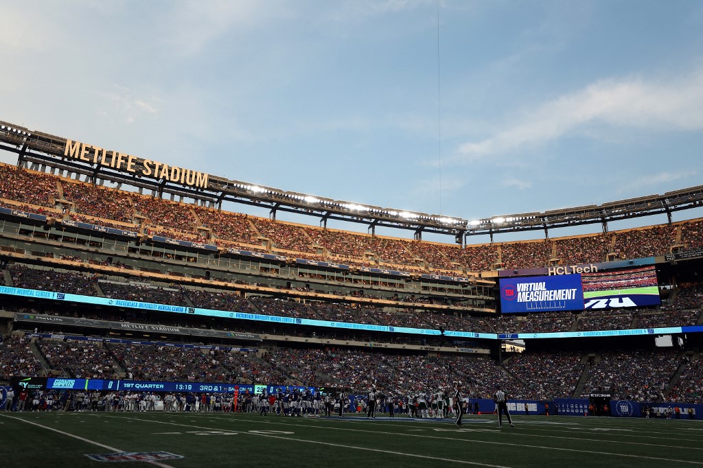 General view at MetLife Stadium in East Rutherford, New Jersey