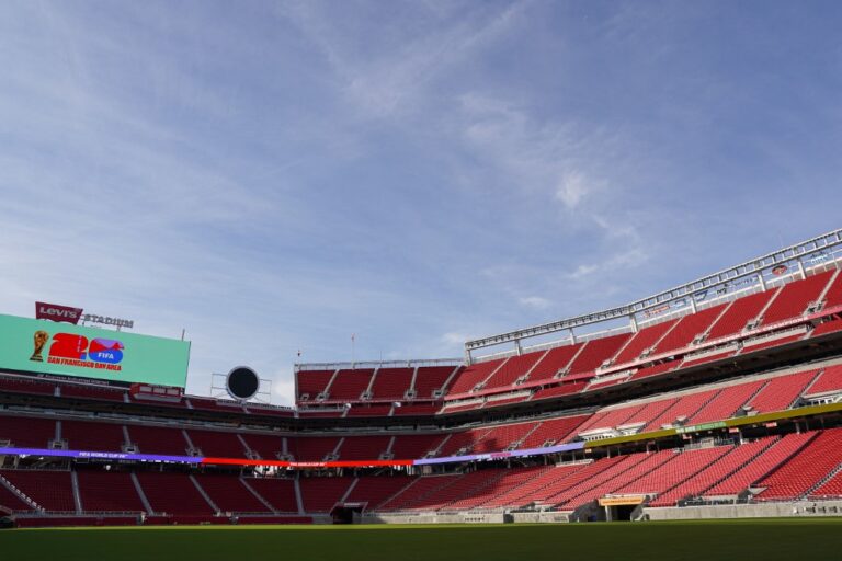 General view inside of the Levi's Stadium in Santa Clara, California..