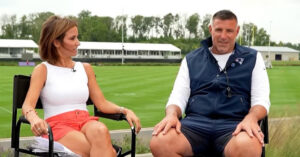 Dianna Russini and Mike Vrabel